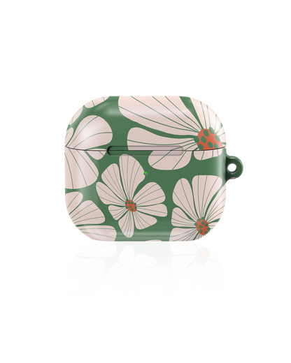 Abstract Retro floral Shockproof & Scratch-Resistant AirPods Case – Wireless Charging Compatible