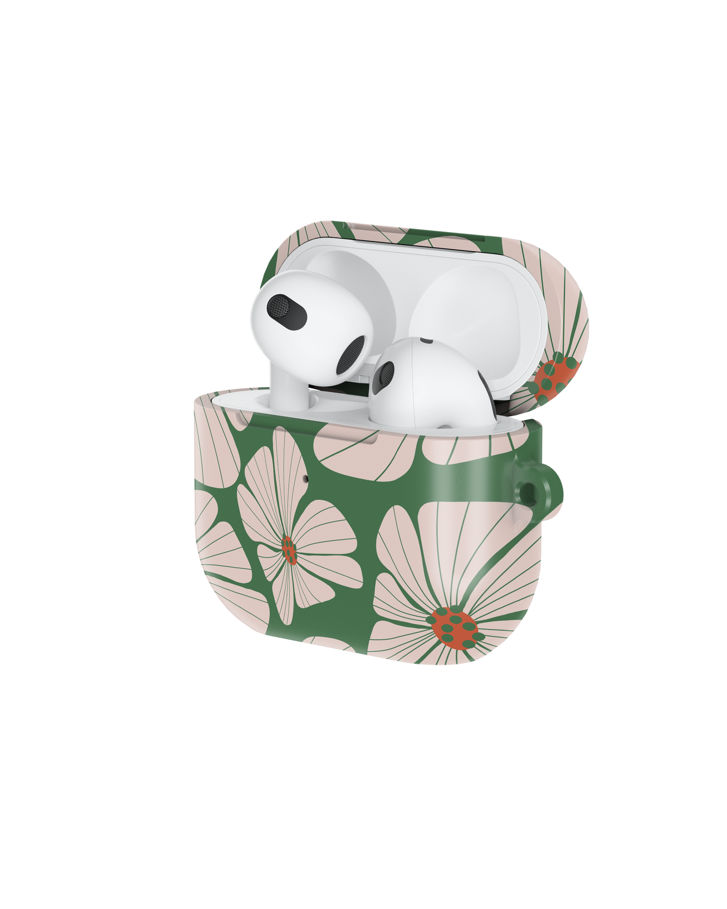 Abstract Retro floral Shockproof & Scratch-Resistant AirPods Case – Wireless Charging Compatible