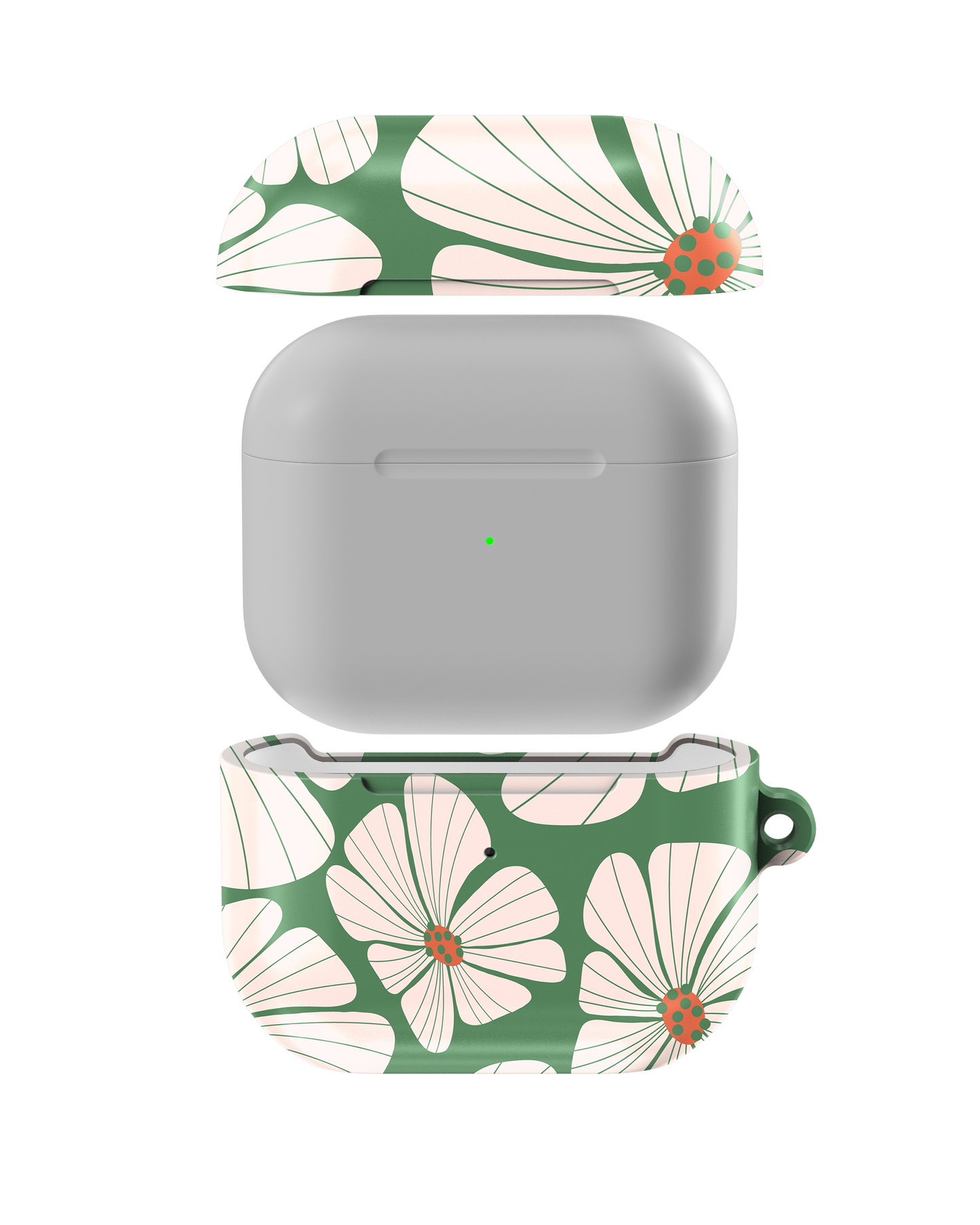 Abstract Retro floral Shockproof & Scratch-Resistant AirPods Case – Wireless Charging Compatible