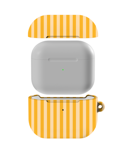 Sunny Stripes Shockproof & Scratch-Resistant AirPods Case – Wireless Charging Compatible