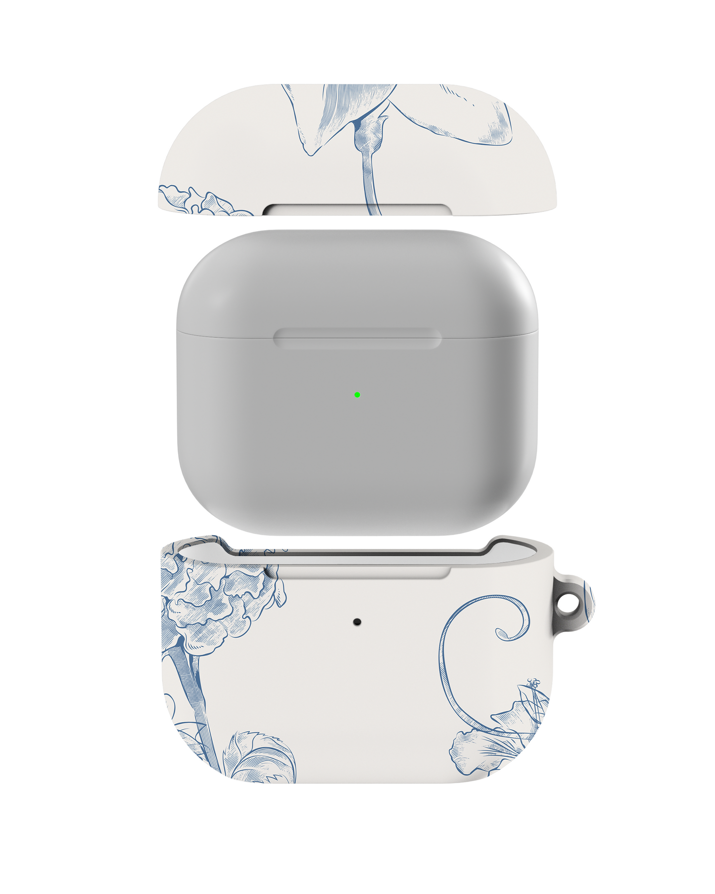 Jasmine Sketch Shockproof & Scratch-Resistant AirPods Case – Wireless Charging Compatible