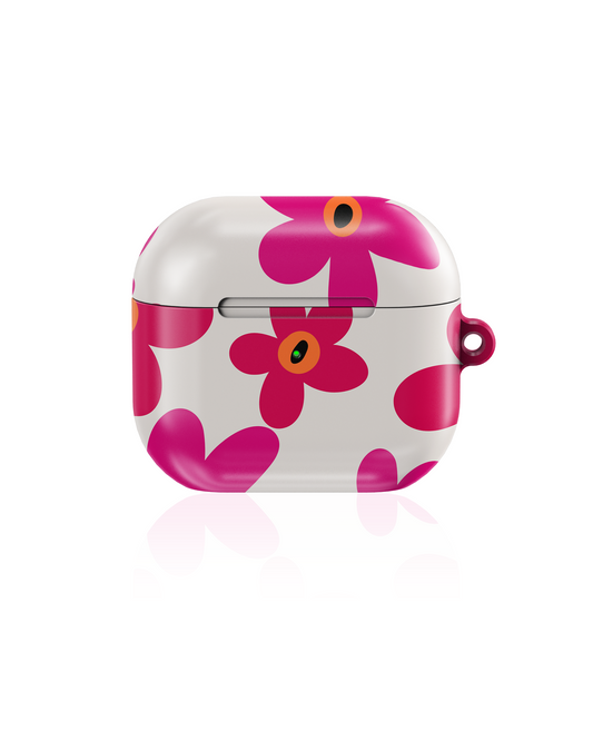 Abstract Florals Shockproof & Scratch-Resistant AirPods Case – Wireless Charging Compatible