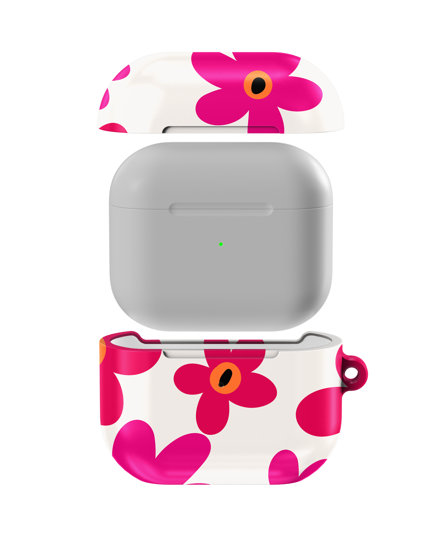 Abstract Florals Shockproof & Scratch-Resistant AirPods Case – Wireless Charging Compatible