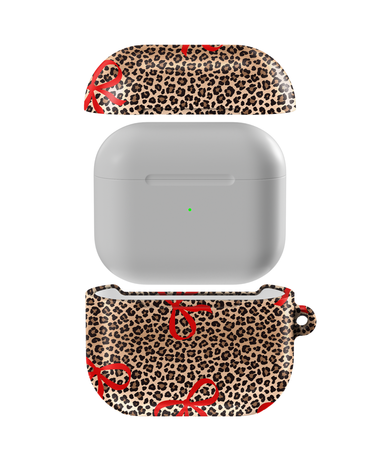 Bold Bow Leopard Shockproof & Scratch-Resistant AirPods Case – Wireless Charging Compatible