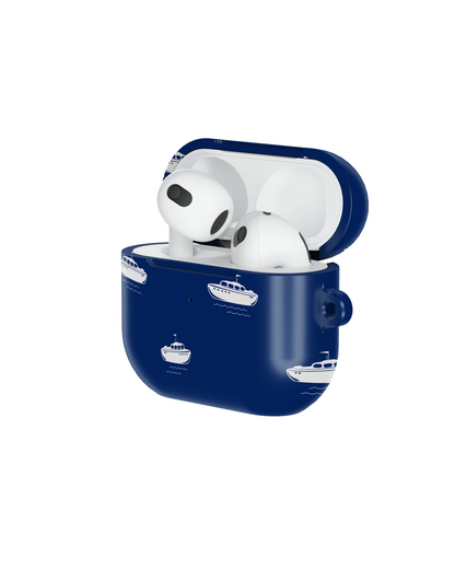 Blue Boat Shockproof & Scratch-Resistant AirPods Case – Wireless Charging Compatible