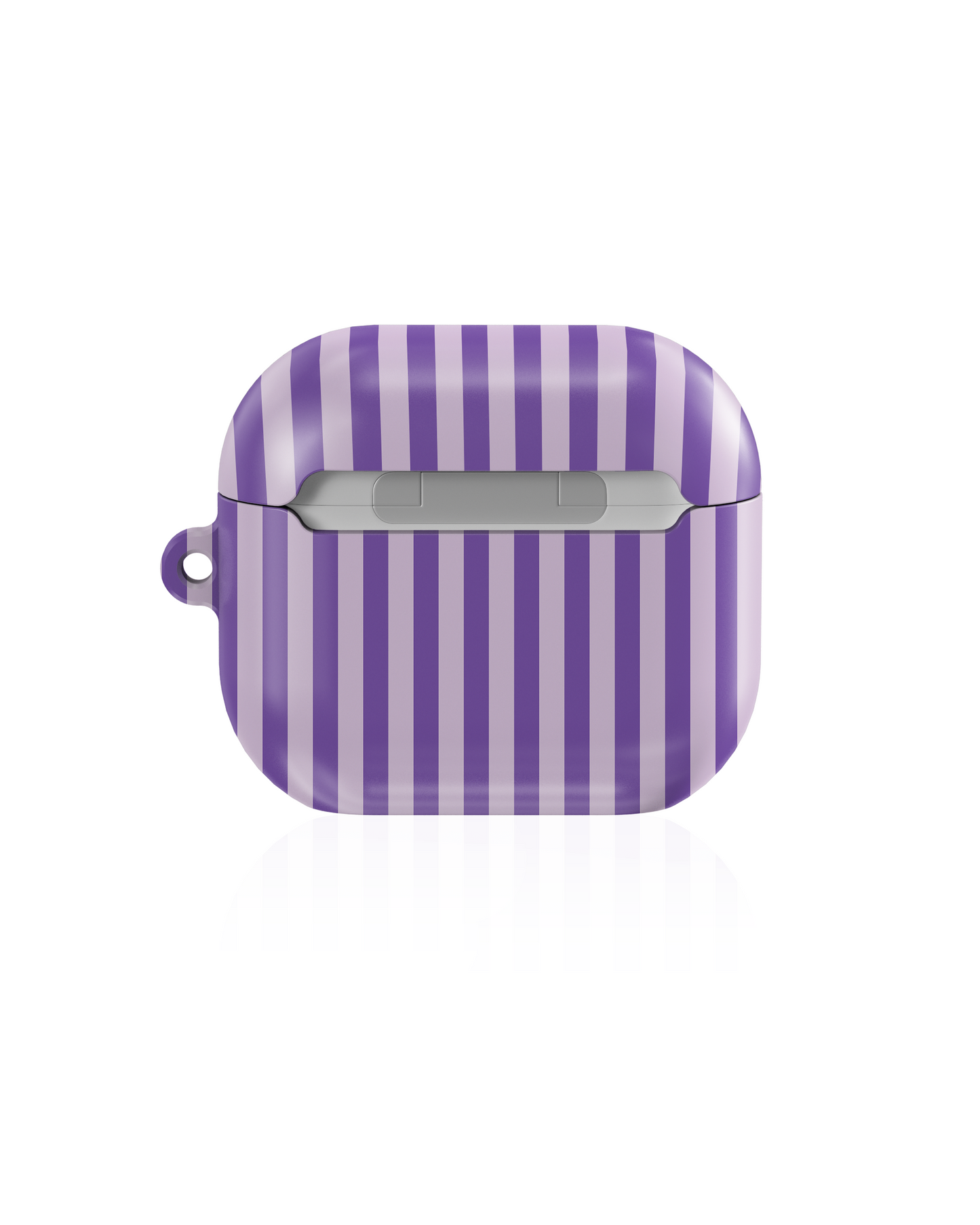 Lavender Stripes Shockproof & Scratch-Resistant AirPods Case – Wireless Charging Compatible