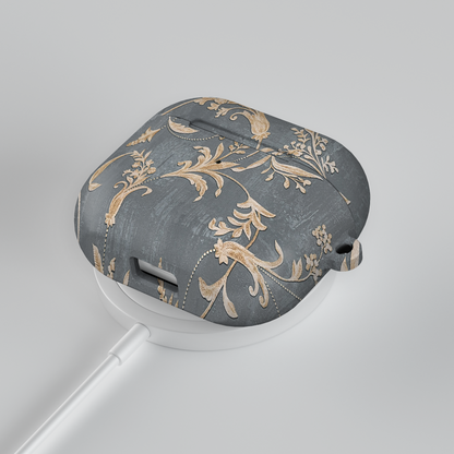 Old-Fashioned Flower Shockproof & Scratch-Resistant AirPods Case – Wireless Charging Compatible