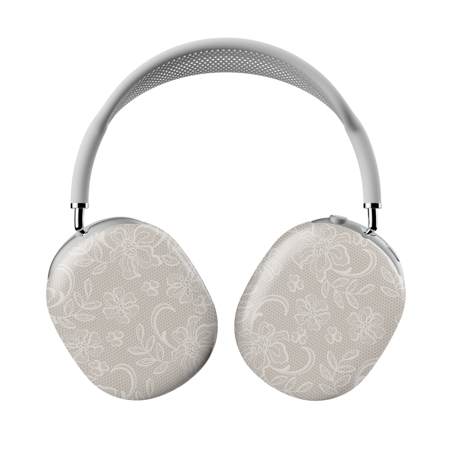 Lace AirPods Max Case – Cream Floral Bridal Elegant Aesthetic - JGUS