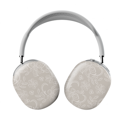 Lace AirPods Max Case – Cream Floral Bridal Elegant Aesthetic - JGUS