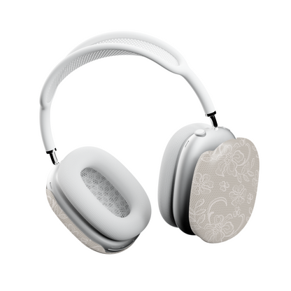 Lace AirPods Max Case – Cream Floral Bridal Elegant Aesthetic - JGUS