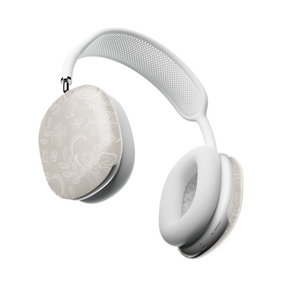 Lace AirPods Max Case – Cream Floral Bridal Elegant Aesthetic - JGUS