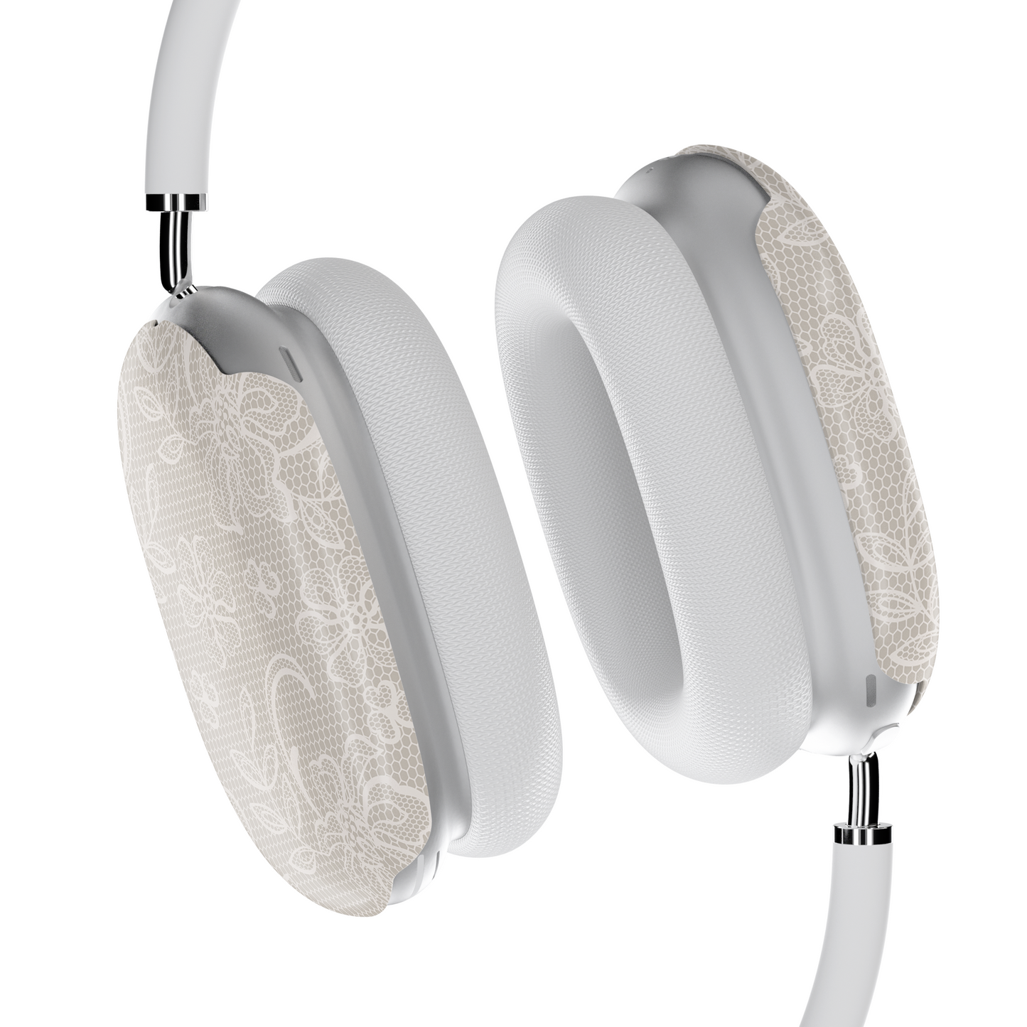 Lace AirPods Max Case – Cream Floral Bridal Elegant Aesthetic - JGUS