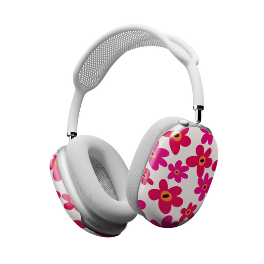 Retro Flower AirPods Max Case – Hot Pink Daisy Y2K Aesthetic - JGUS