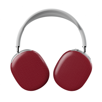 Burgundy Polka Dot AirPods Max Case – Wine Red Minimal Elegant Aesthetic - JGUS