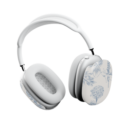 Blue Botanical AirPods Max Case – Chinoiserie Floral Porcelain Elegant Aesthetic - JGUS