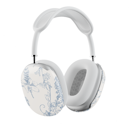 Blue Botanical AirPods Max Case – Chinoiserie Floral Porcelain Elegant Aesthetic - JGUS