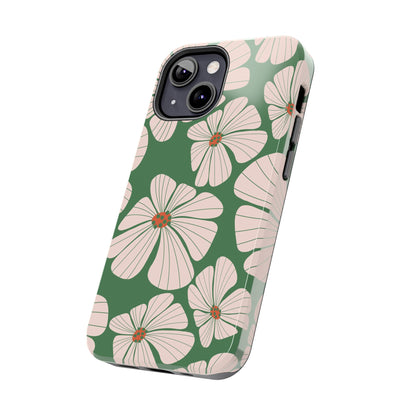 Retro Floral Abstract Phone Case – Vintage 70s & 80s Aesthetic for iPhone & Samsung