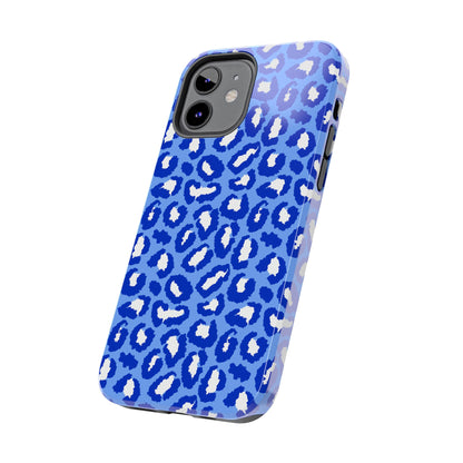 Leopard Vibes - Blue Edition Phone Case for iPhone & Samsung - Stylish & Durable Animal Print Case