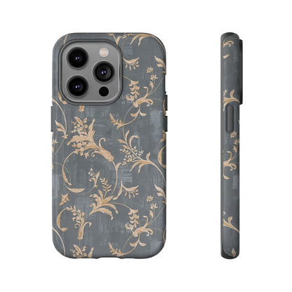 Old-Fashioned Flower Phone Case – Aesthetic Protective Cover for iPhone & Samsung - JGUS