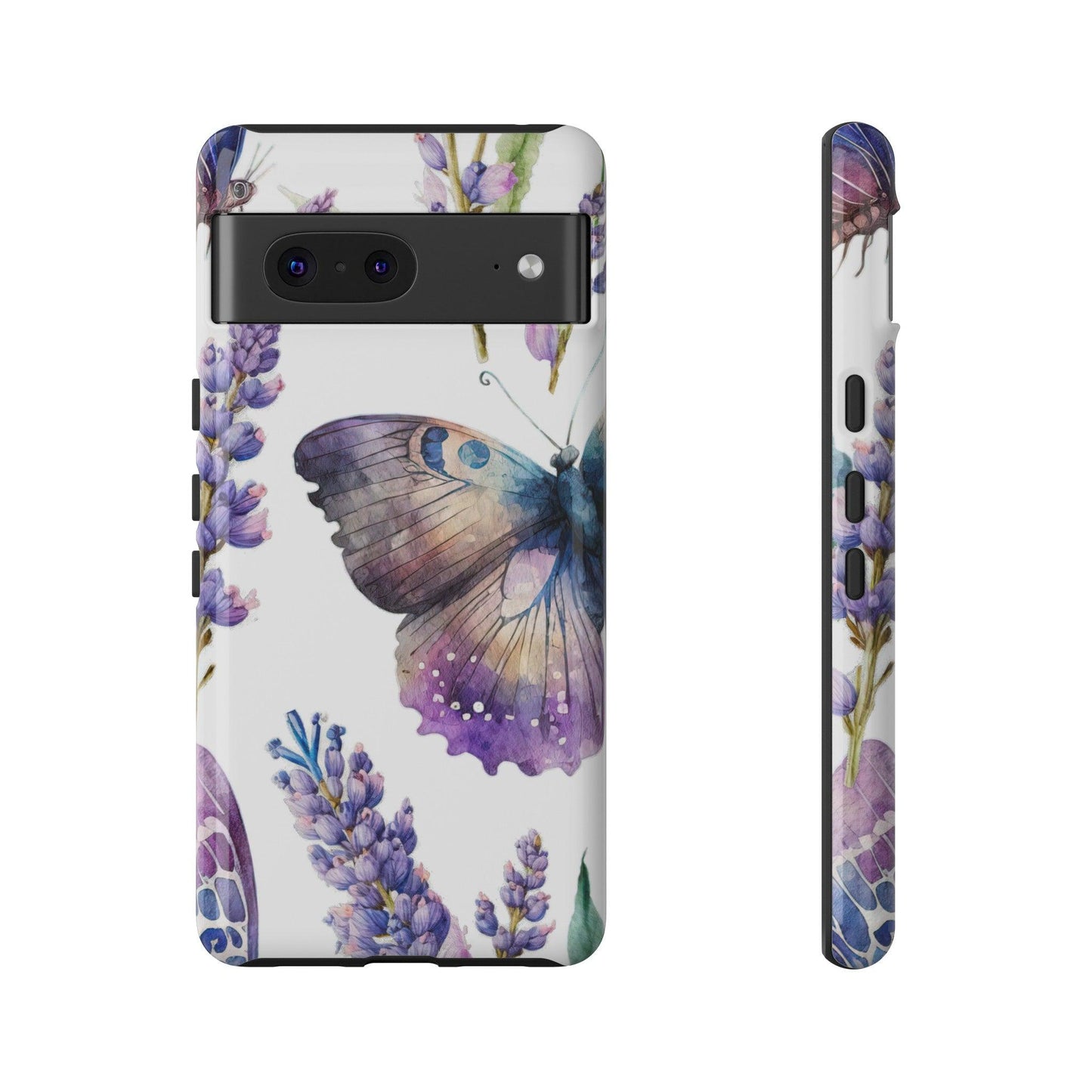 Lavender Butterfly Protective Phone Case