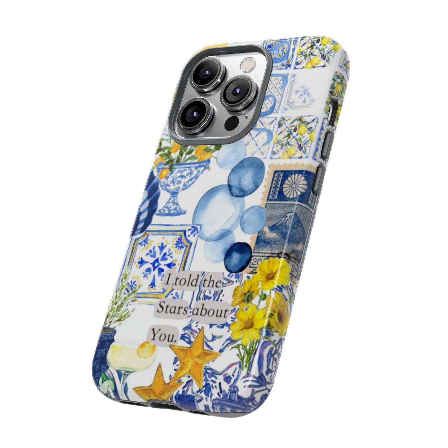 Lemon summertime collage Phone Case