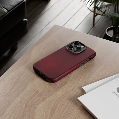 Vintage Burgundy Cherry Phone Case – Elegant Floral Design for iPhone 17 & Samsung Galaxy | Tough Protective Cover - JGUS