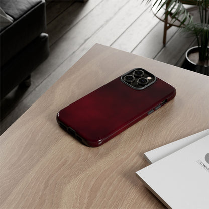 Vintage Burgundy Cherry Phone Case – Elegant Floral Design for iPhone 17 & Samsung Galaxy | Tough Protective Cover - JGUS
