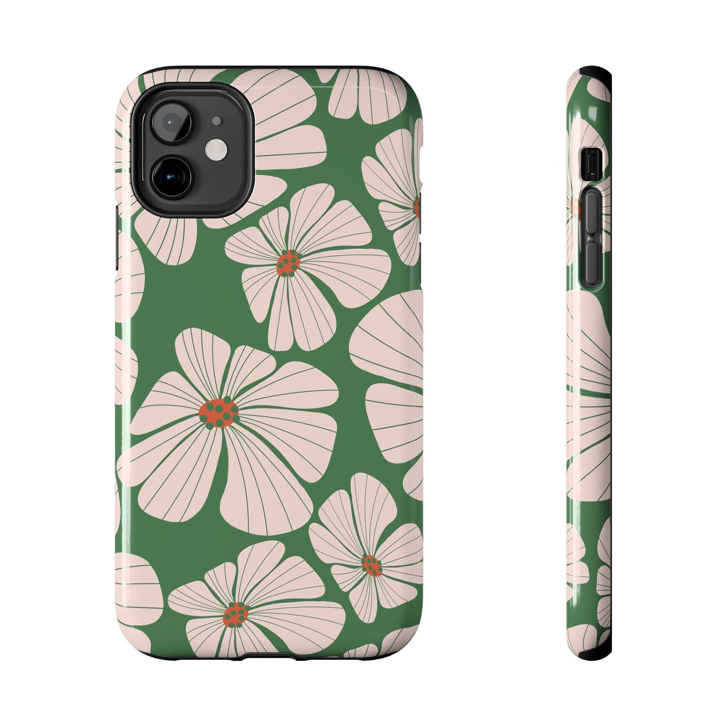 Retro Floral Abstract Phone Case – Vintage 70s & 80s Aesthetic for iPhone & Samsung
