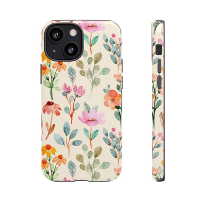 Petal Splash Watercolor Symphony Phone Case