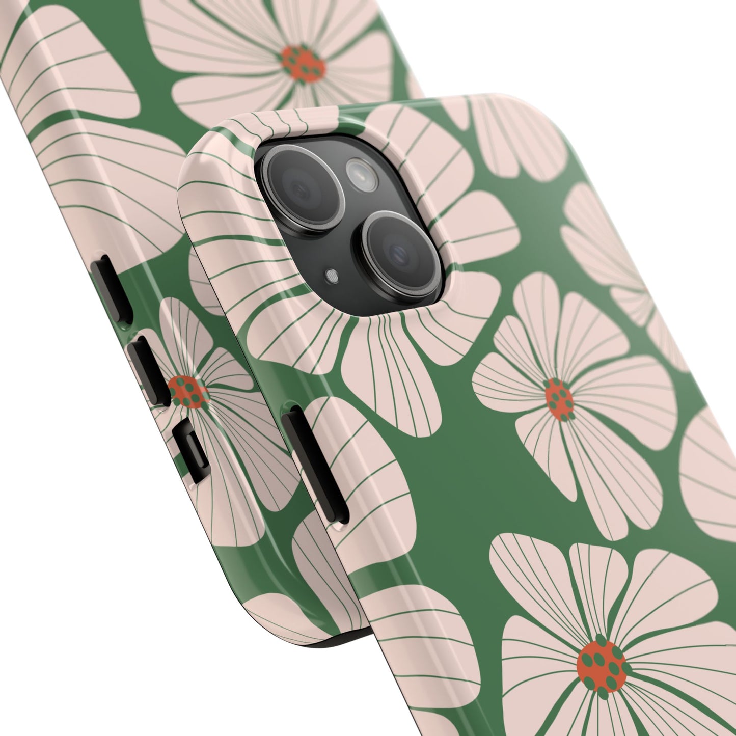 Retro Floral Abstract Phone Case – Vintage 70s & 80s Aesthetic for iPhone & Samsung