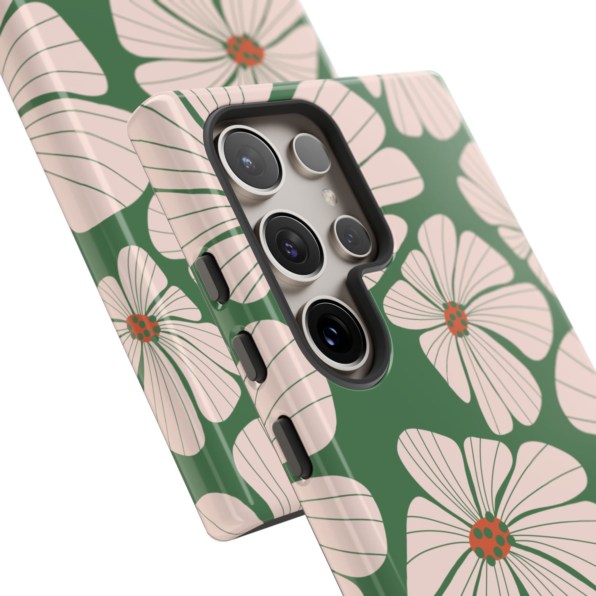 Retro Floral Abstract Phone Case – Vintage 70s & 80s Aesthetic for iPhone & Samsung - JGUS
