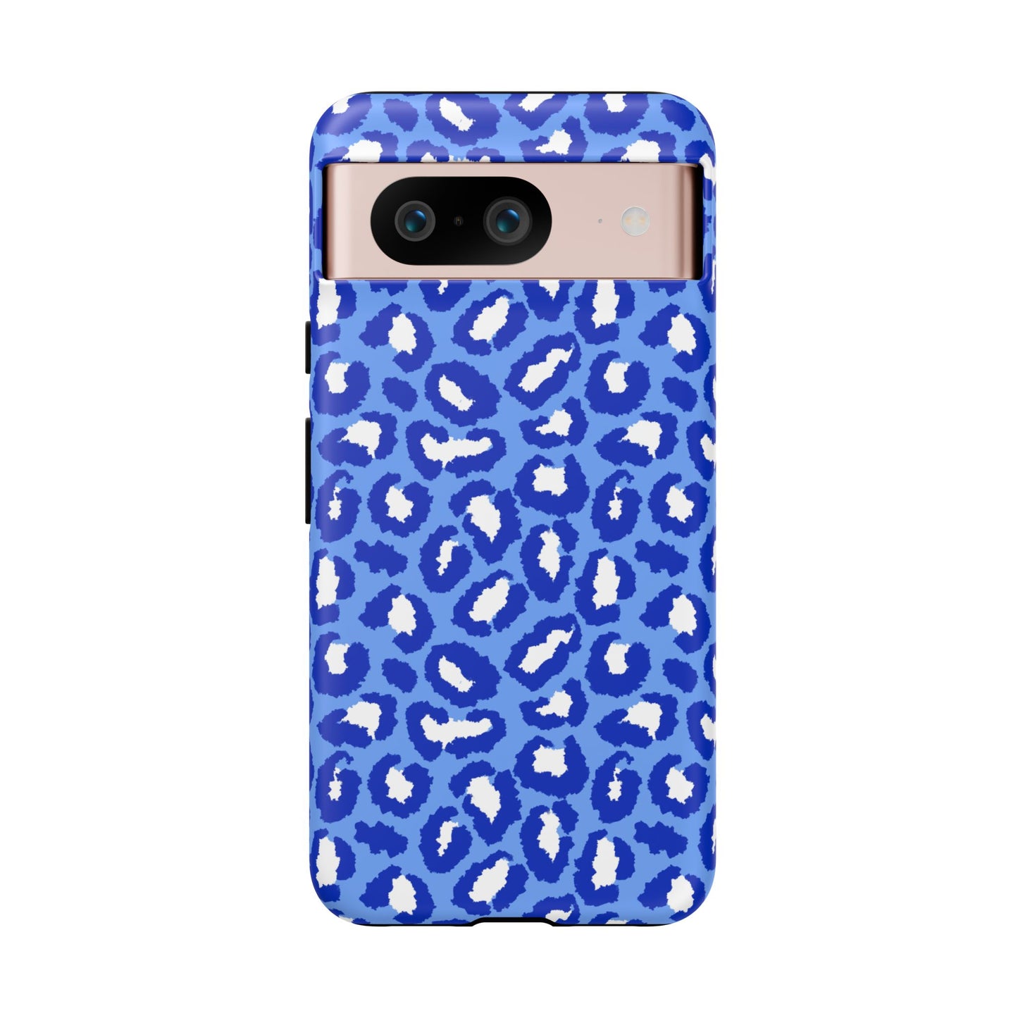 Leopard Vibes - Blue Edition Phone Case for iPhone & Samsung - Stylish & Durable Animal Print Case - JGUS