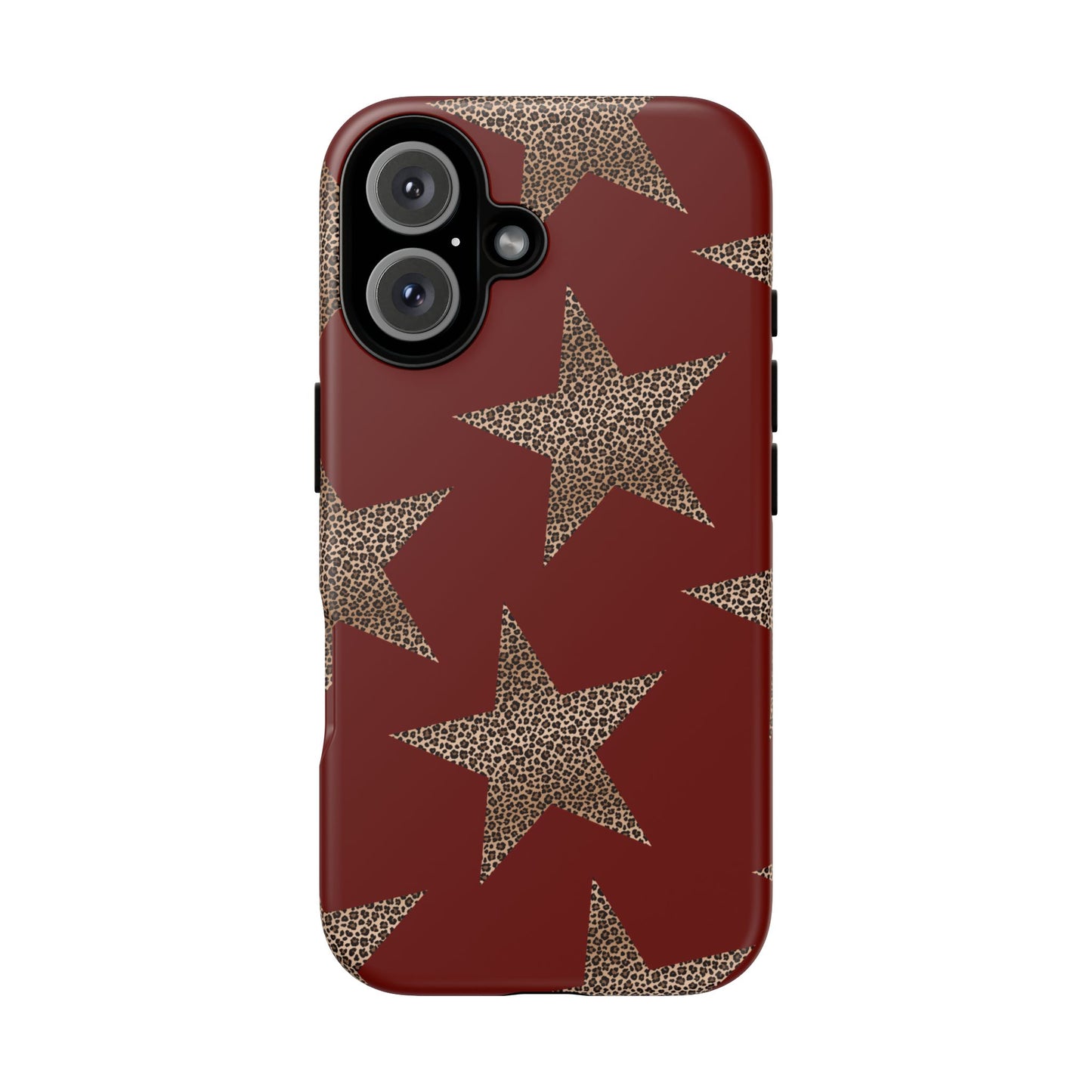 Leopard Star Luxe - Burgundy Edition | Aesthetic Coquette Phone Case for iPhone & Galaxy - JGUS