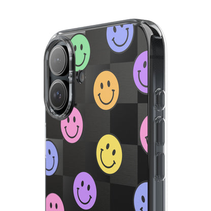 Happy Vibes Clear Phone Case