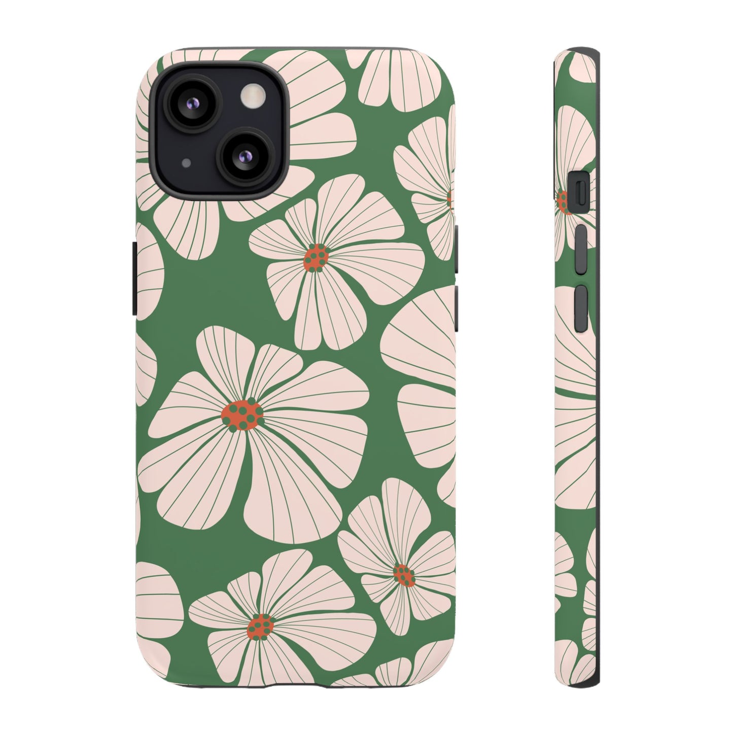 Retro Floral Abstract Phone Case – Vintage 70s & 80s Aesthetic for iPhone & Samsung - JGUS