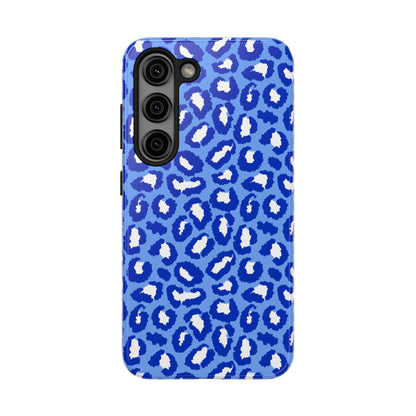 Leopard Vibes - Blue Edition Phone Case for iPhone & Samsung - Stylish & Durable Animal Print Case