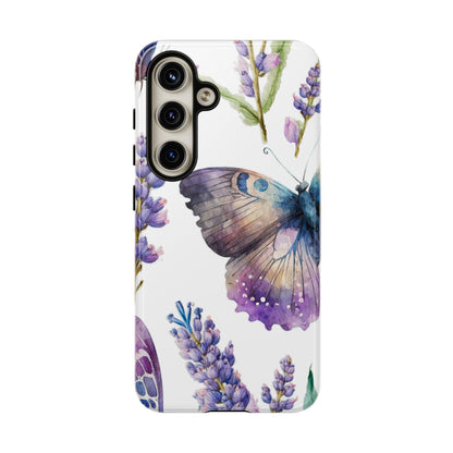 Lavender Butterfly Protective Phone Case