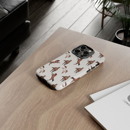 Wild Mustang Horse Pattern Phone Case – Stylish, Protective & Eco-Friendly - JGUS