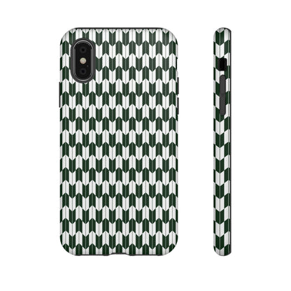 Green Harmony Geometric Phone Case – Durable, Slim, and MagSafe Compatible - JGUS