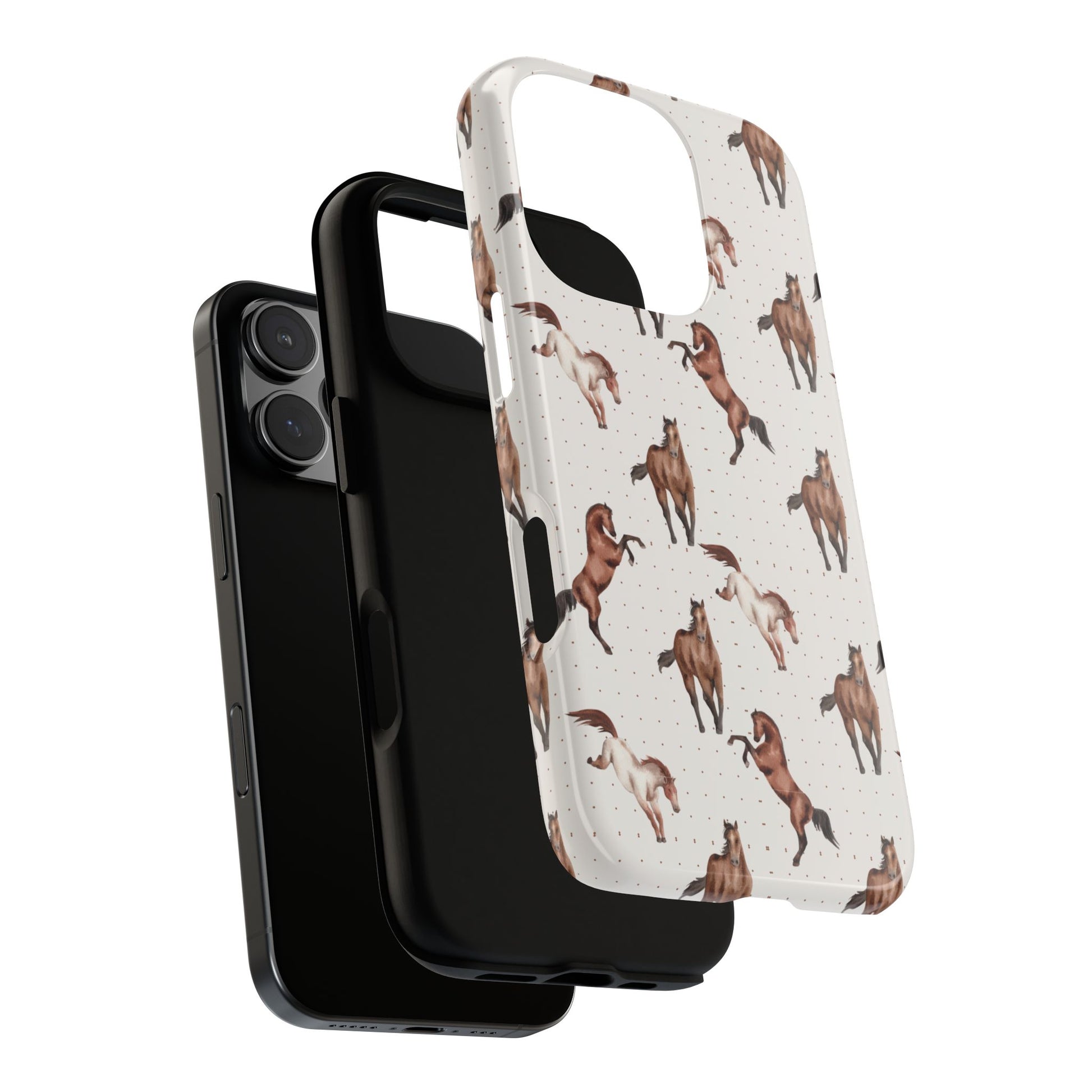 Wild Mustang Horse Pattern Phone Case – Stylish, Protective & Eco-Friendly - JGUS