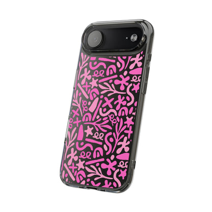 Abstract Vibes Clear Phone Case