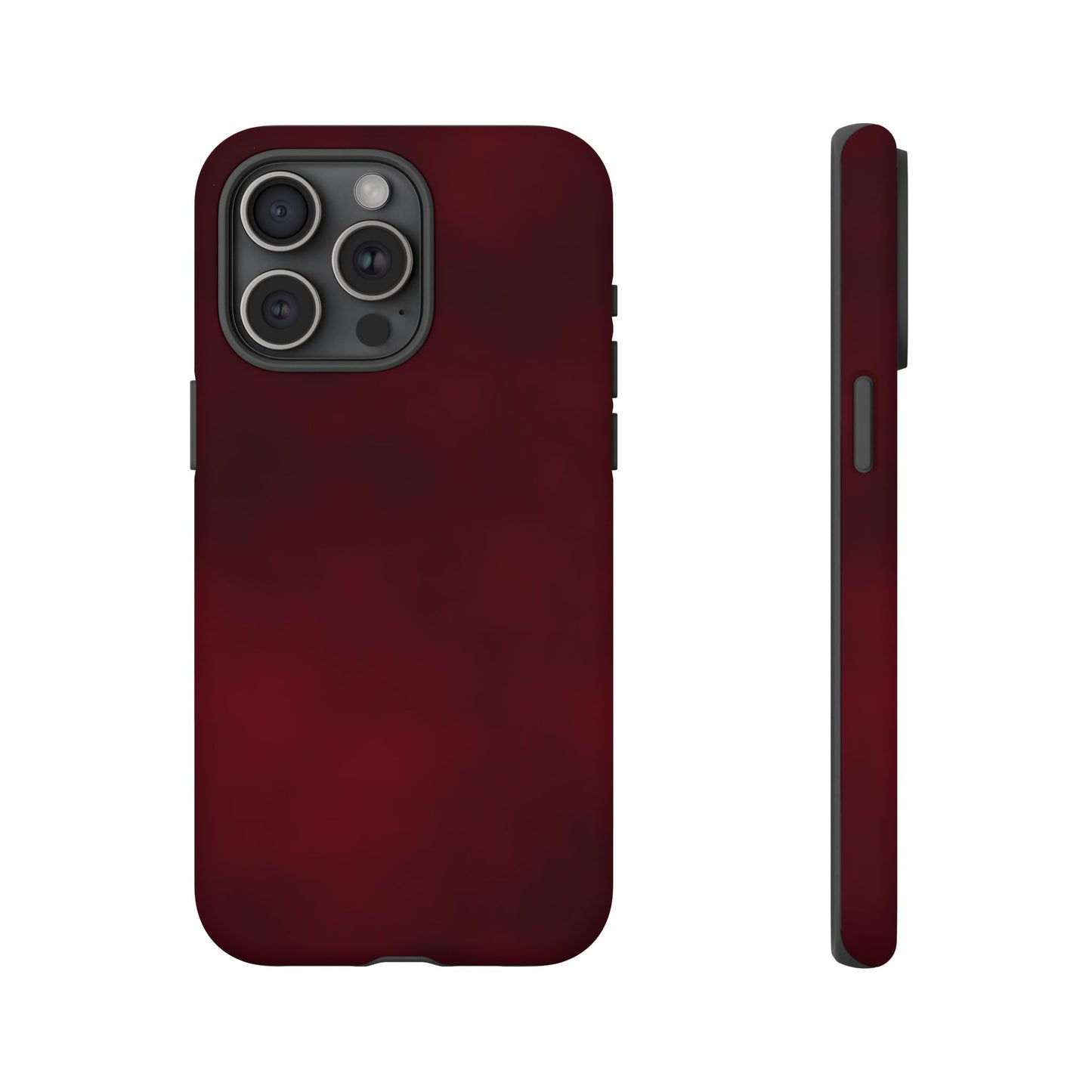 Vintage Burgundy Cherry Phone Case – Elegant Floral Design for iPhone 17 & Samsung Galaxy | Tough Protective Cover - JGUS