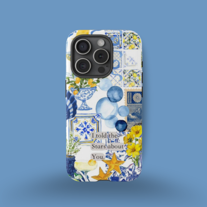 Lemon summertime collage Phone Case