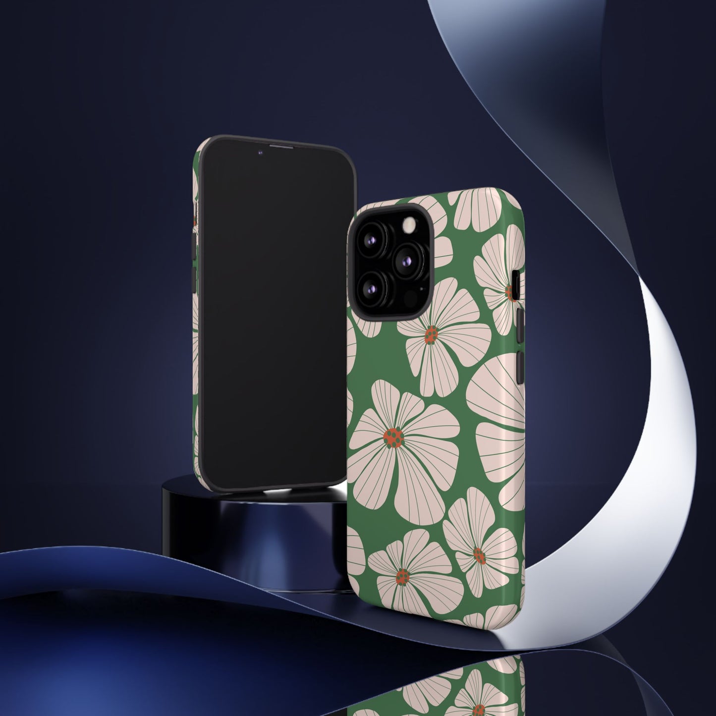 Retro Floral Abstract Phone Case – Vintage 70s & 80s Aesthetic for iPhone & Samsung - JGUS