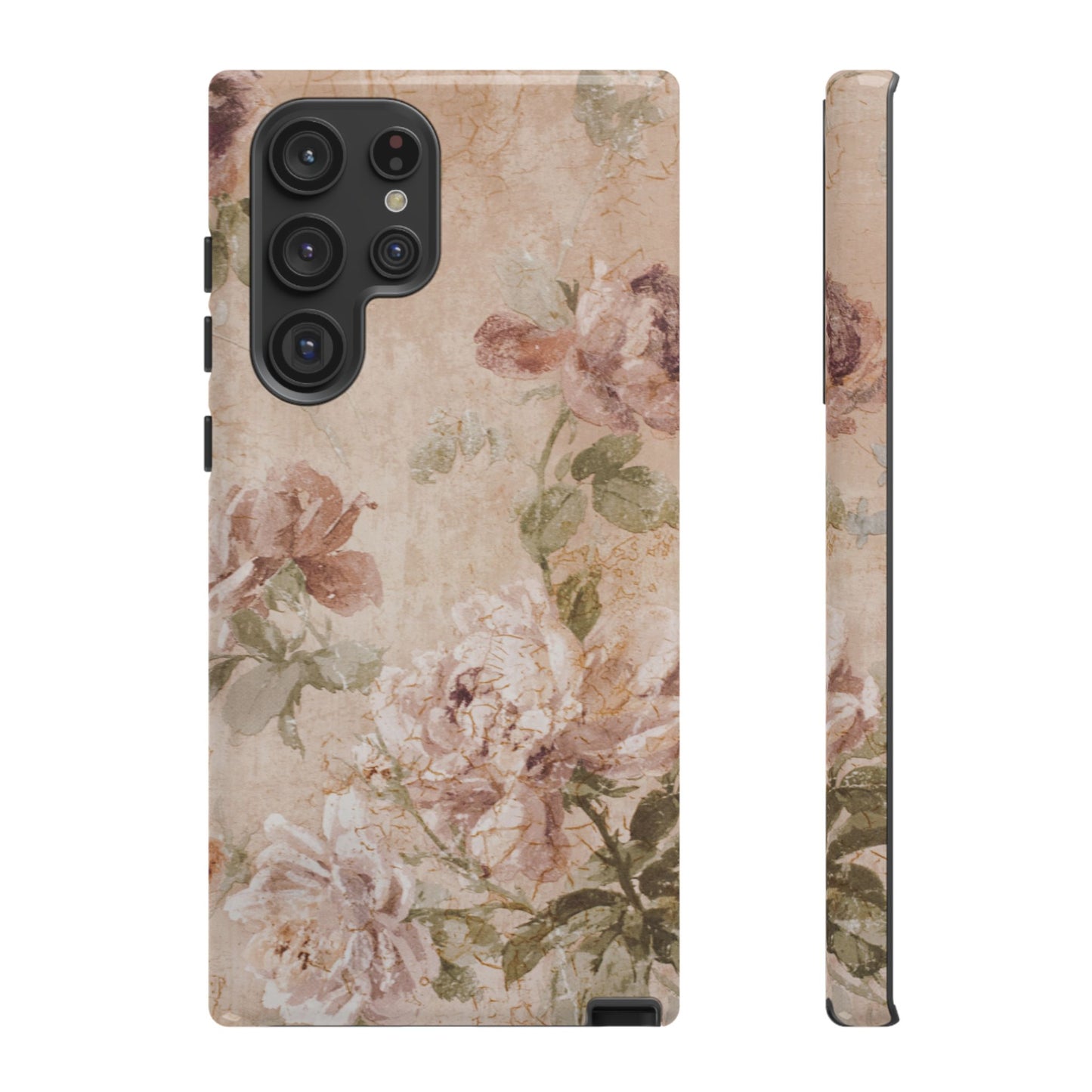 Victorian Floral Phone Case – Vintage Flower Design for iPhone & Samsung