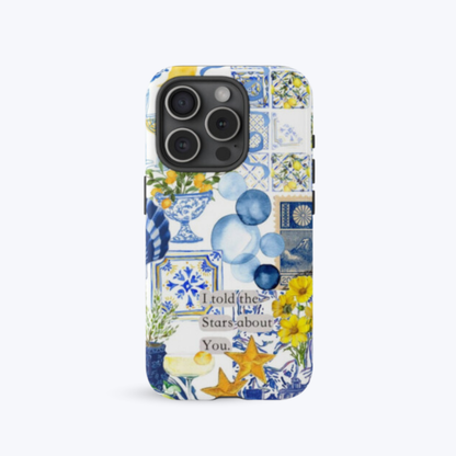 Lemon summertime collage Phone Case