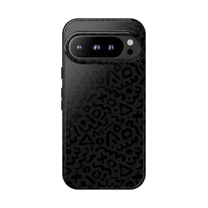 Retro Geometric Vibes Phone Case – 80s 90s Vintage Abstract Pattern for iPhone & Samsung - JGUS