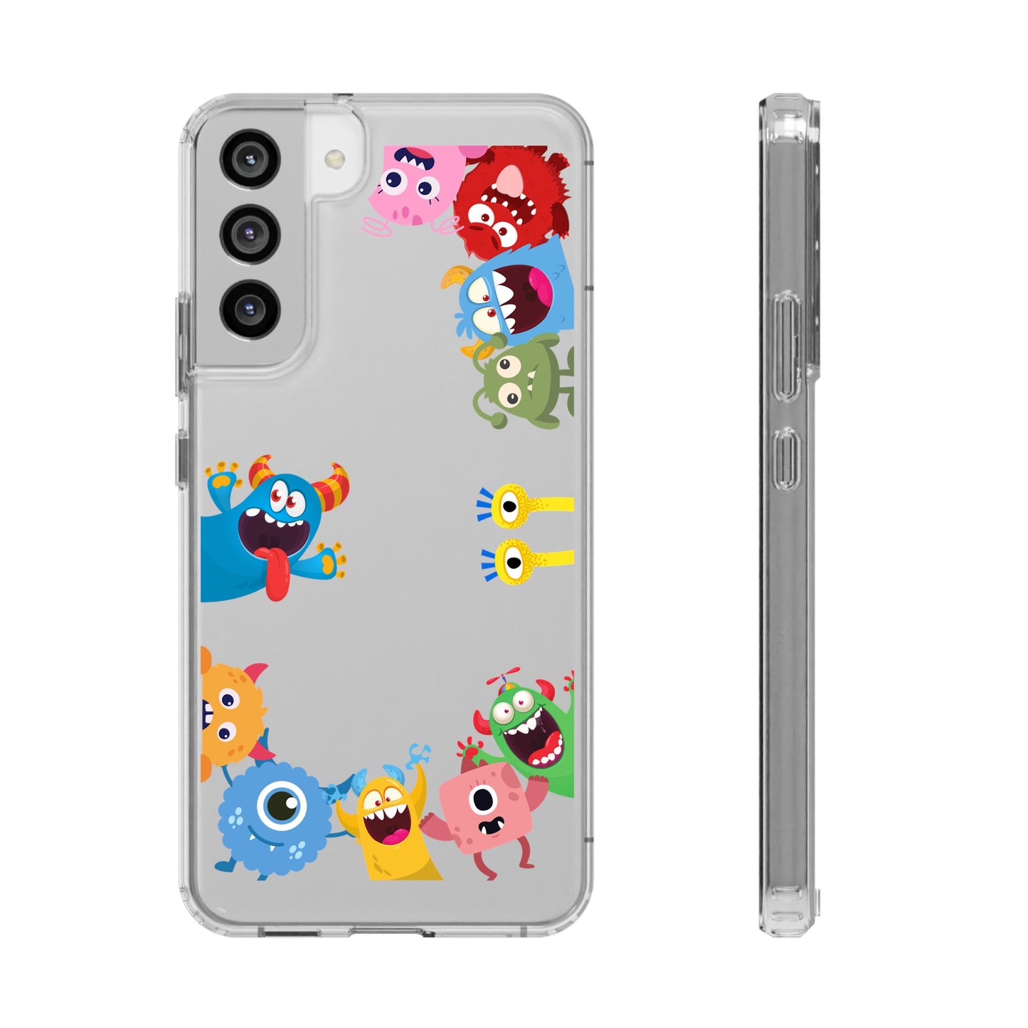 Monster Party Clear Phone Case