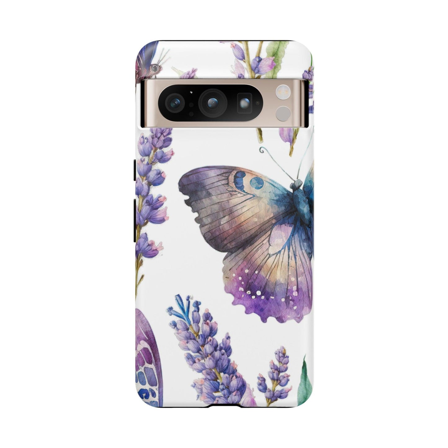 Lavender Butterfly Protective Phone Case