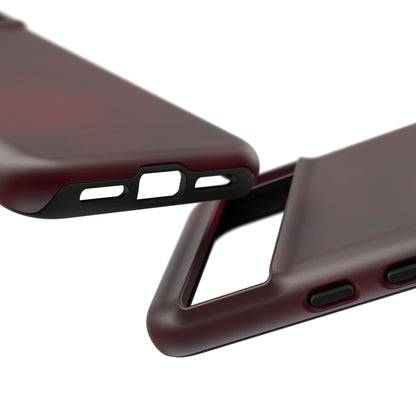 Vintage Burgundy Cherry Phone Case – Elegant Floral Design for iPhone 17 & Samsung Galaxy | Tough Protective Cover - JGUS